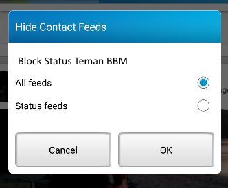Cara Block Status Teman BBM Android Cara Block Status Teman BBM Android