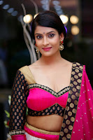 Akanksha Hot Photo Shoot In Pink Half Saree HeyAndhra