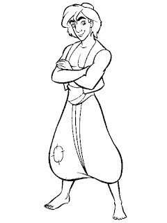 jasmine and aladdin coloring pages