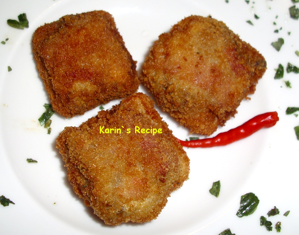 Karin s Recipe Roti Goreng Lapis Ayam  Fried Bread with 