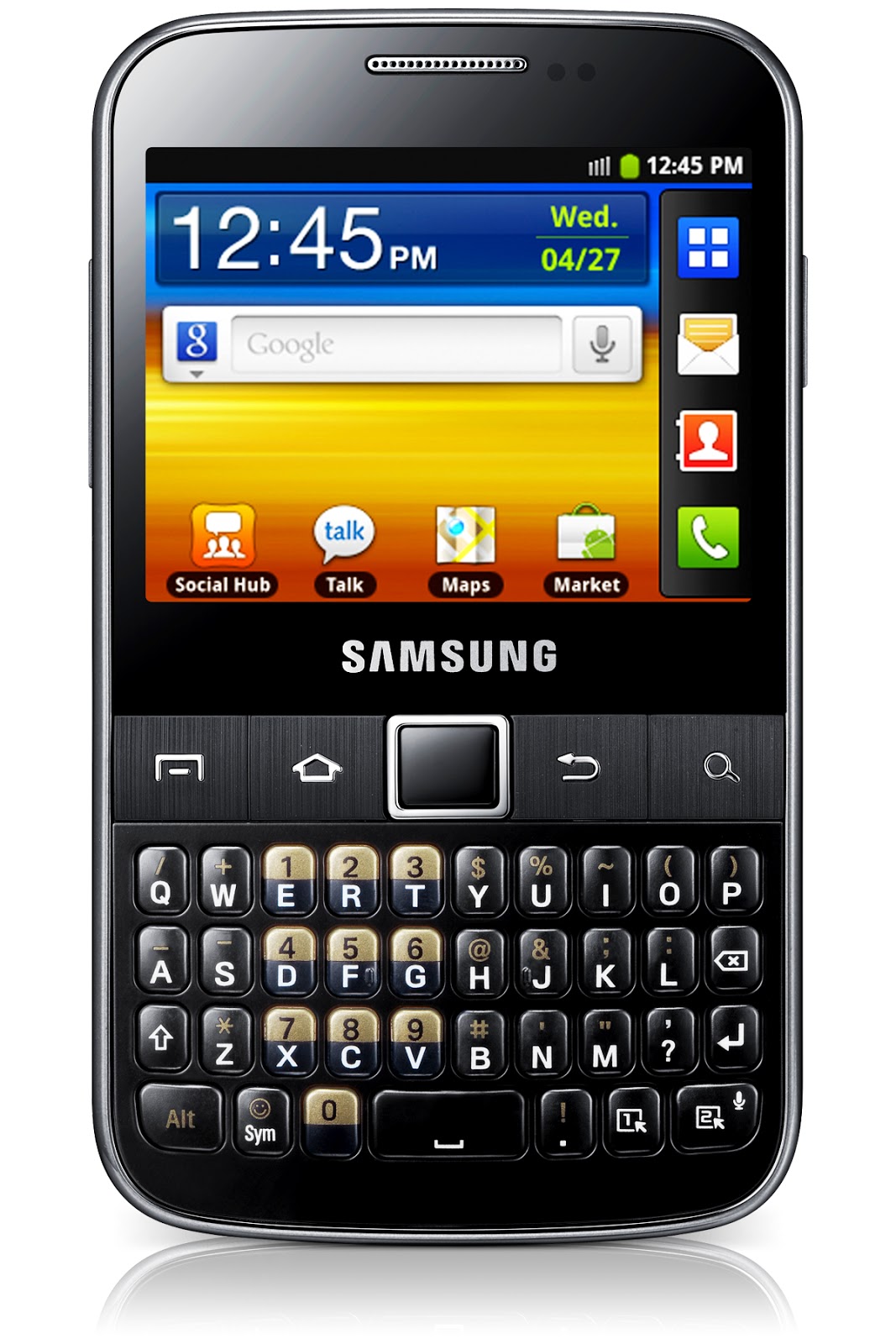 Configurações de internet Samsung Galaxy Y Pro B5510
