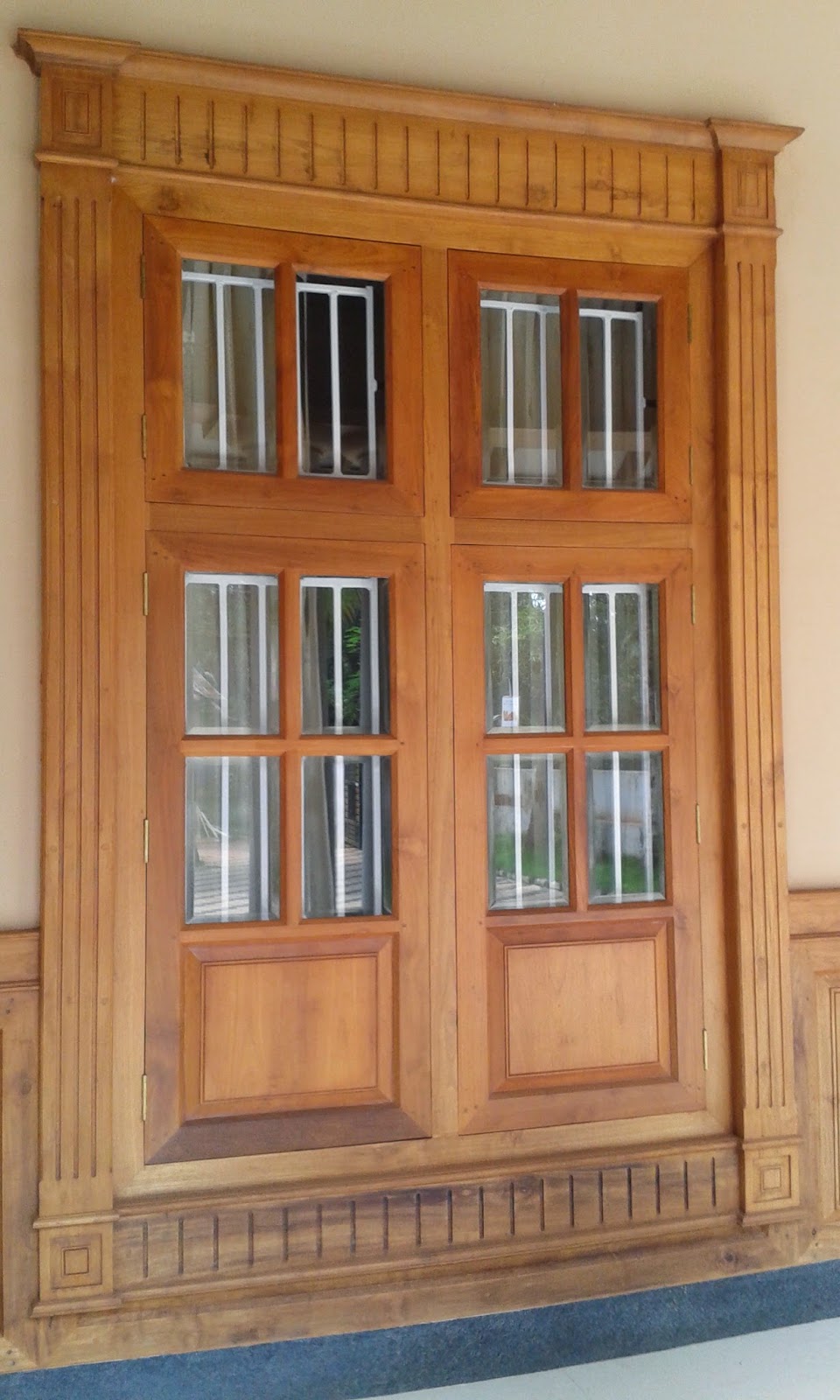 Main Entrance Wooden Window Frame, Wooden Window Frame Designs In Kerala