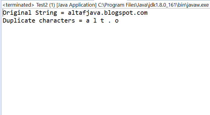 How to find duplicate characters in a string in java? - All Java ...