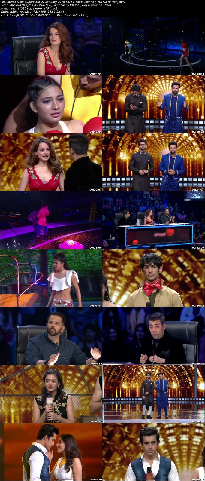 Indias Next Superstars 27th January 2018 HDTV 480p 250MB Download