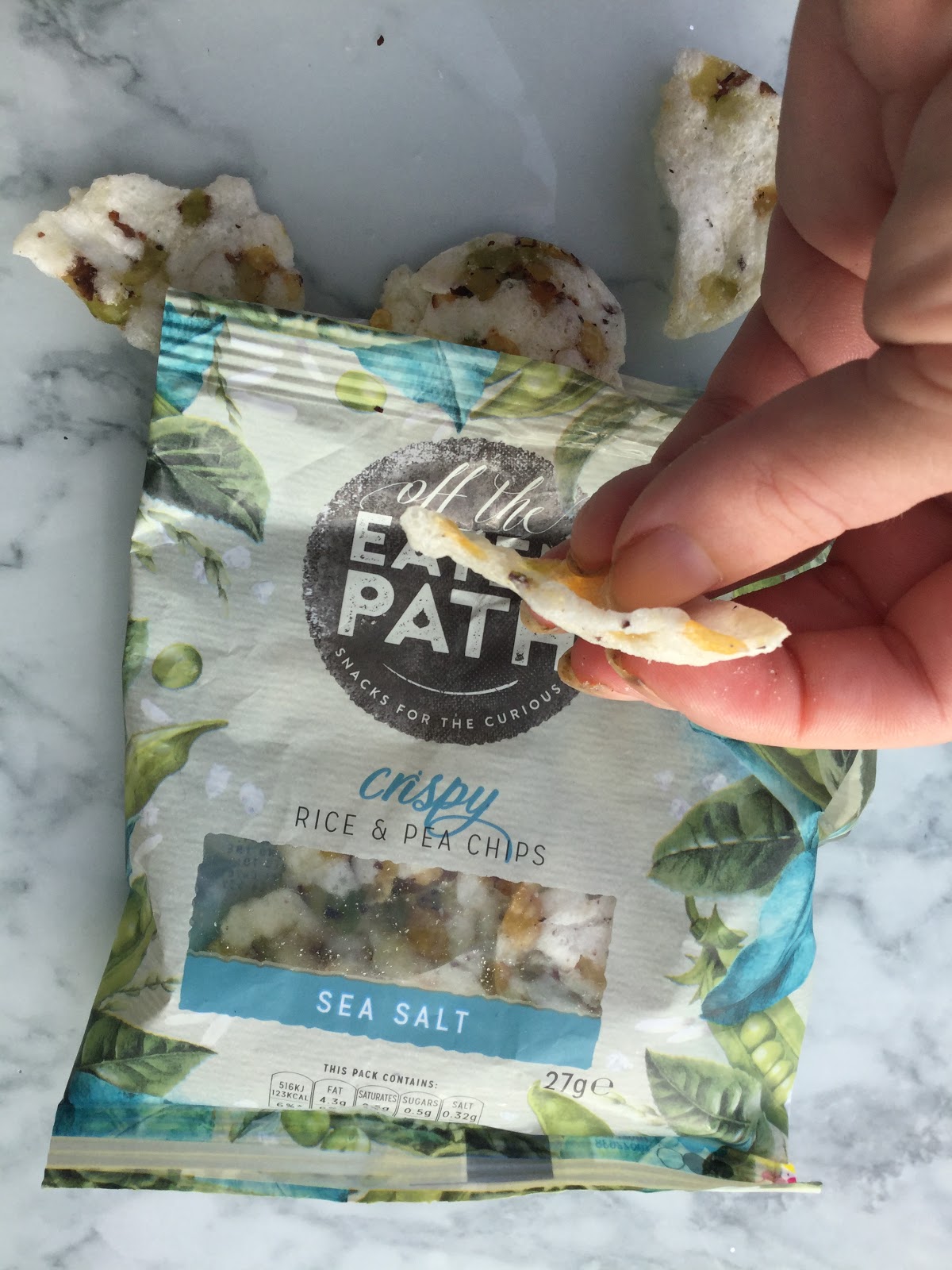 Sparkling Magpie Review Off The Eaten Path Rice and Pea Chips with Sea Salt