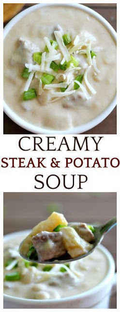 Creamy Steak and Potato Soup