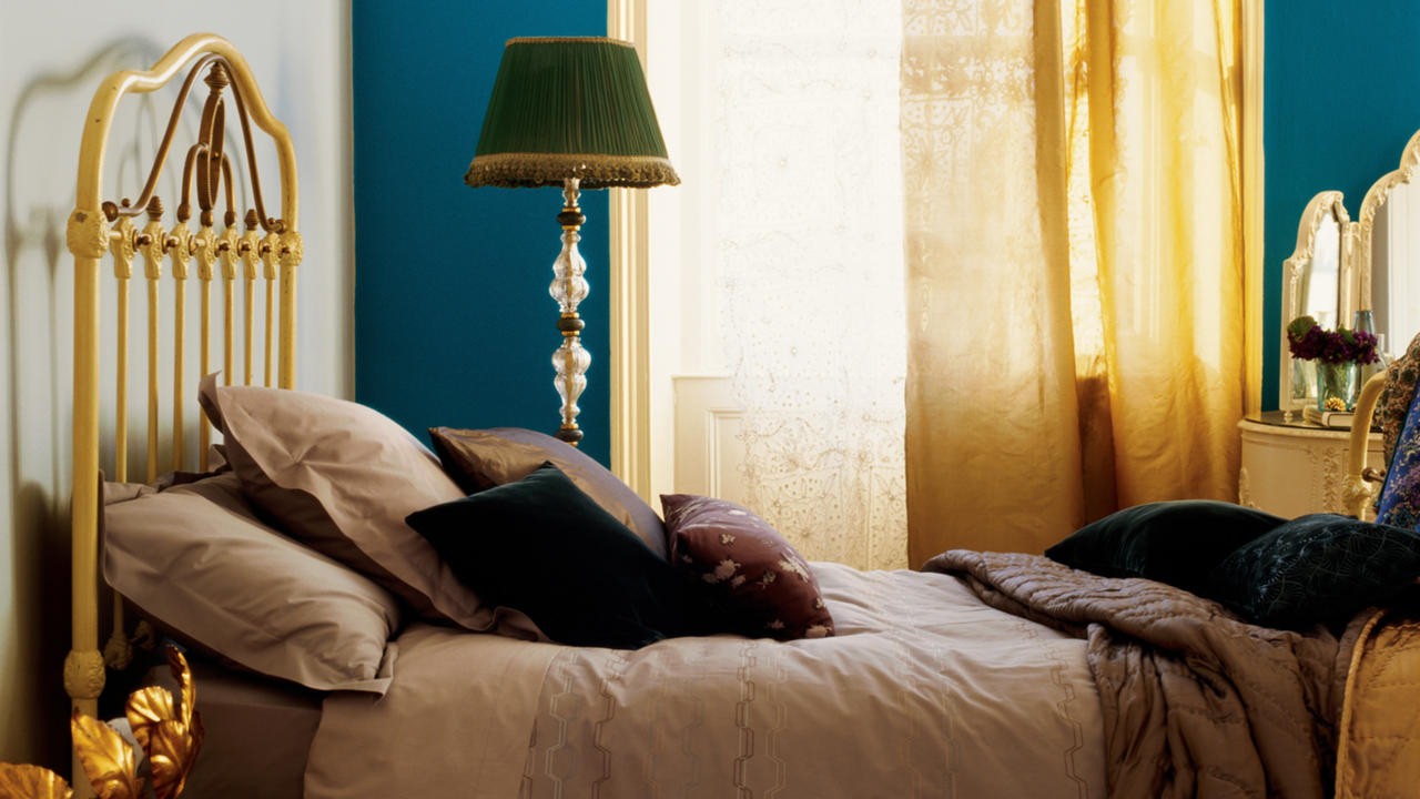warna cat kamar tidur hijau toska 2