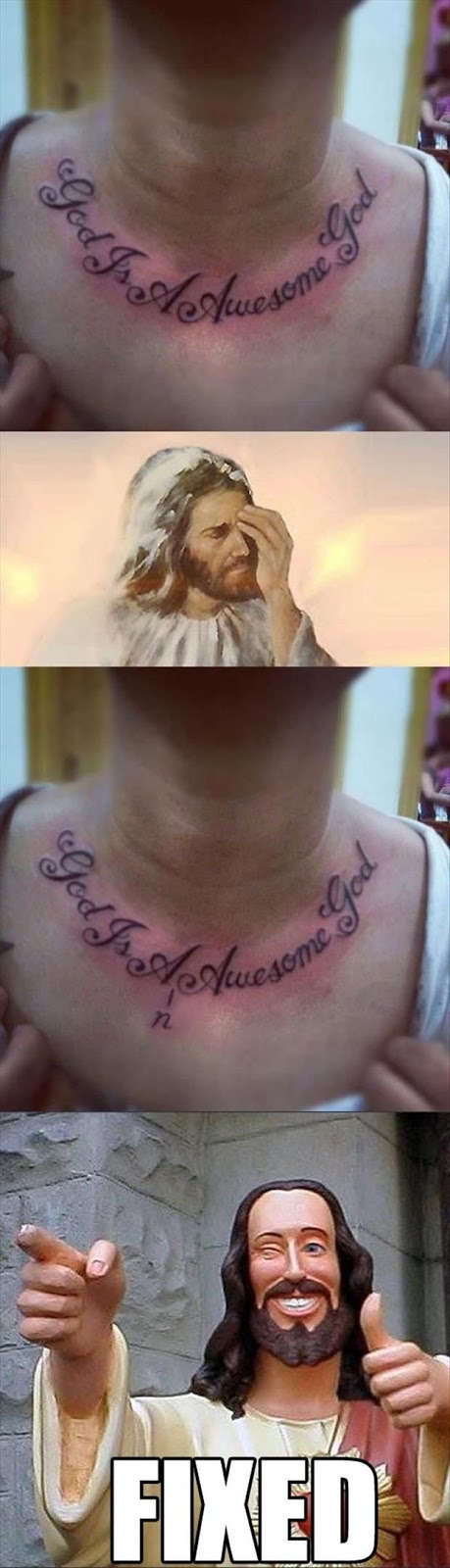 Funny Jesus Tattoo Fix Picture