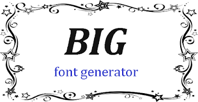 Big font generator