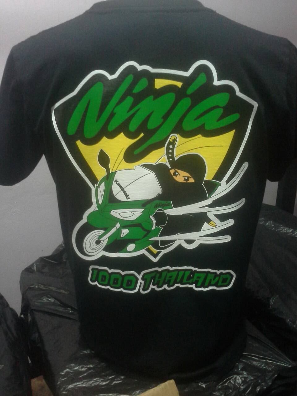 งานสกรีนเสื้อกลุ่ม Ninja 1000 Thailand ~ ร้านสกรีนเสื้อ รับอัดบล็อก