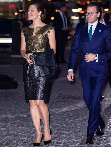 Queen Silvia. Crown Princess Victoria wore Charlotte Bonde Jewelry Sophie Petite earrings, Princess Sofia wore Stinaaj Pumps