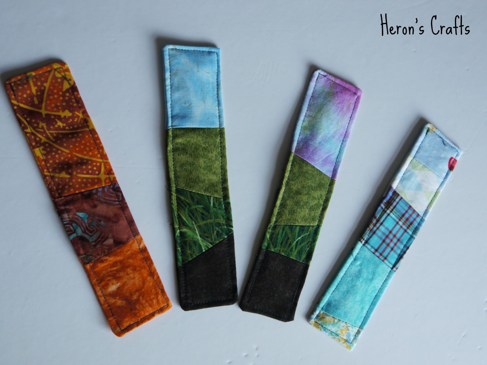 Heron's Crafts Fabric Bookmarks Scrap edition
