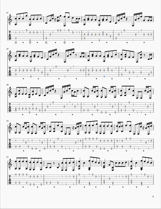 Rise Free Guitar Tab