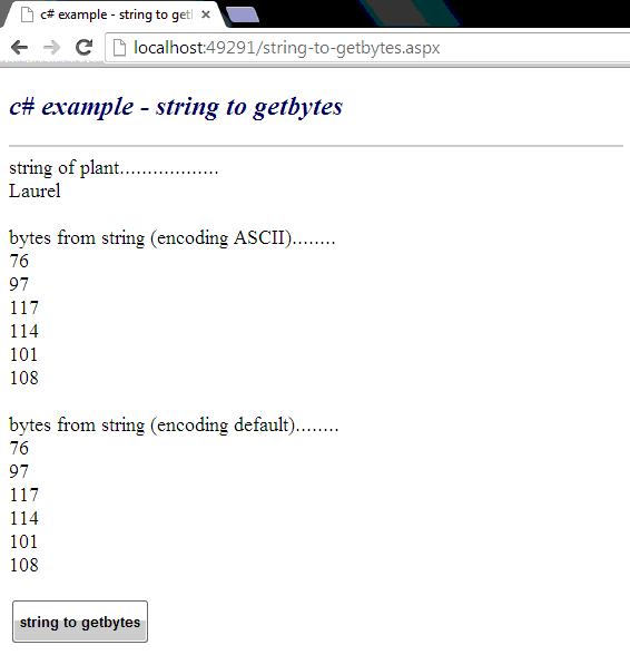 c# byte to string