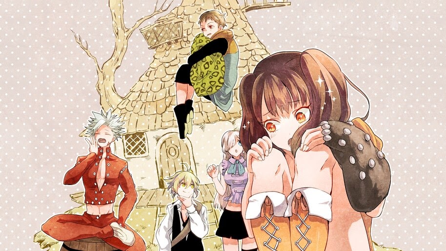 Nanatsu no Taizai, Ban, Meliodas, Elizabeth, Diane, King, 4K, #4.1234