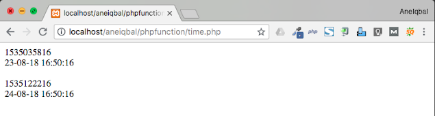 php time