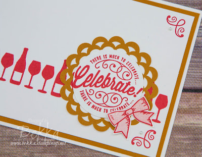 Make In A Moment Here's To Cheers Birthday Card made with Stampin' Up! UK Supplies - buy Stampin' Up! here in the UK
