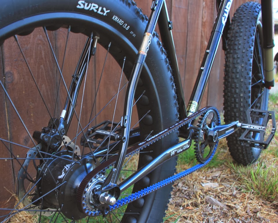 The Monkey Lab Surly Pugsley Fat Bike with Suspension Fork, Rohloff