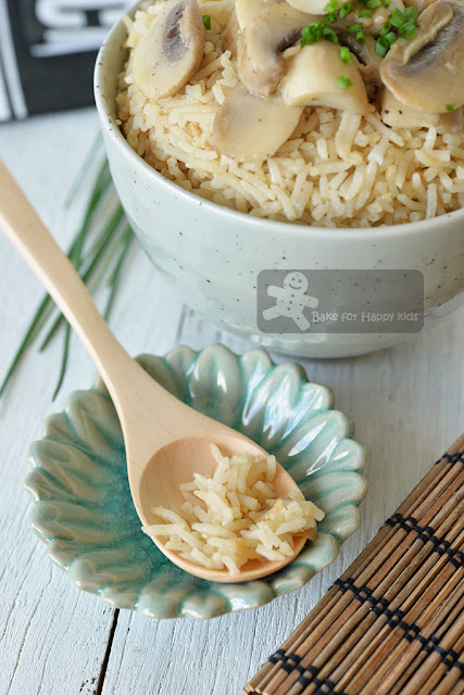easy mushroom butter rice
