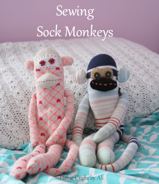 Sewing Sock Monkeys - Home Crafts by Ali