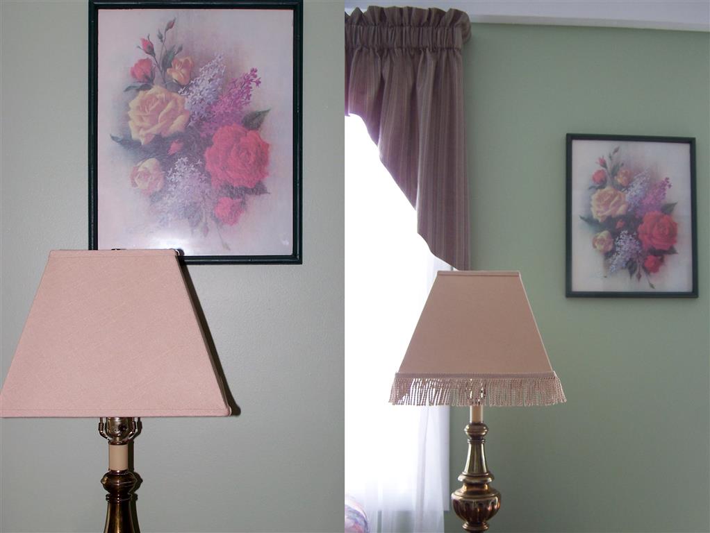 Perennial Passion Lamp Shades Lengthened With Fringe Lamp Shades Lengthened With Fringe, How To Put Fringe On A Lampshade