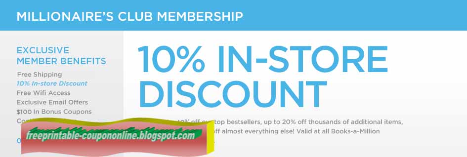 Books a million coupons printable 2018