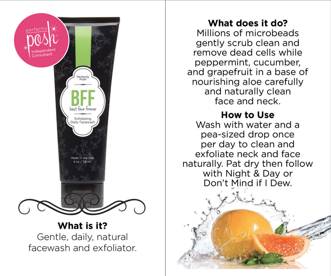Posh by Simone Review The BFF Exfoliating Daily Face Wash AKA The