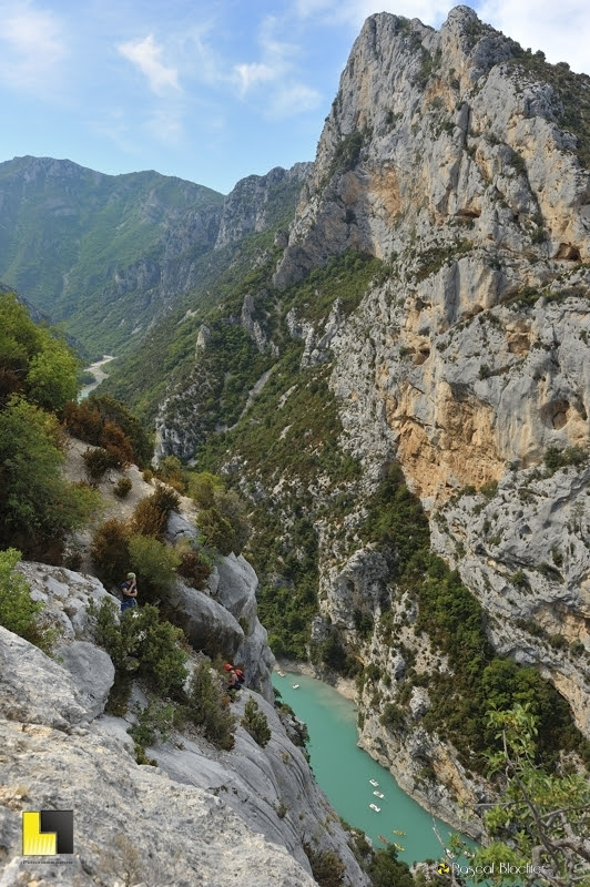 rappel dans le verdon photo Pascal Blachier