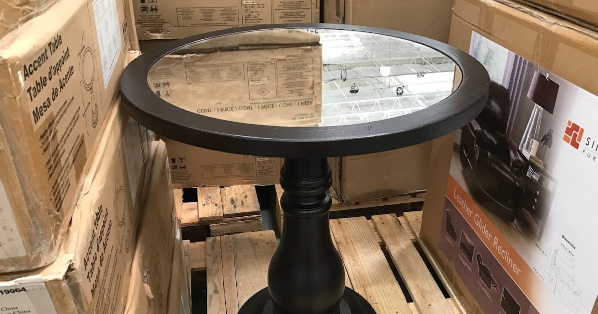 Universal Broadmoore Mirror Top Accent Table Costco Weekender