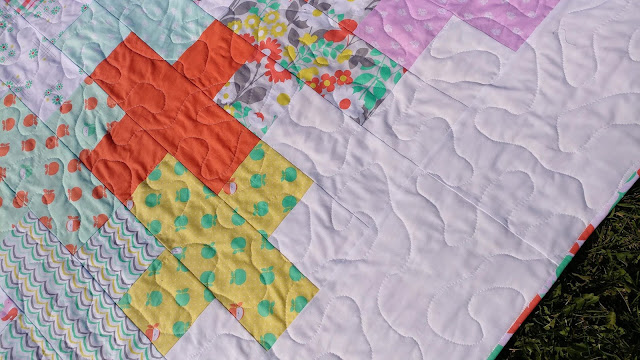Modern Plus Sign Quilt - Intertwined
