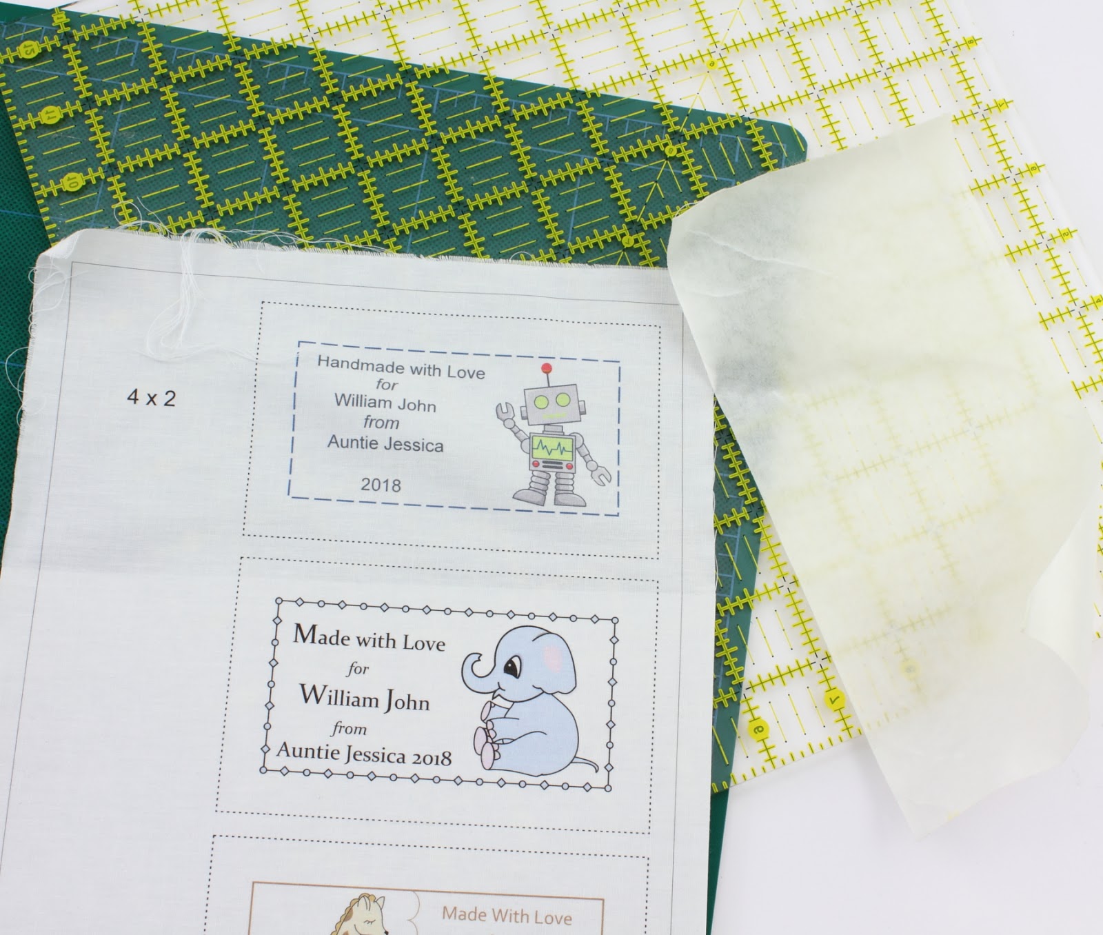 big B Baby Boy Quilt Labels