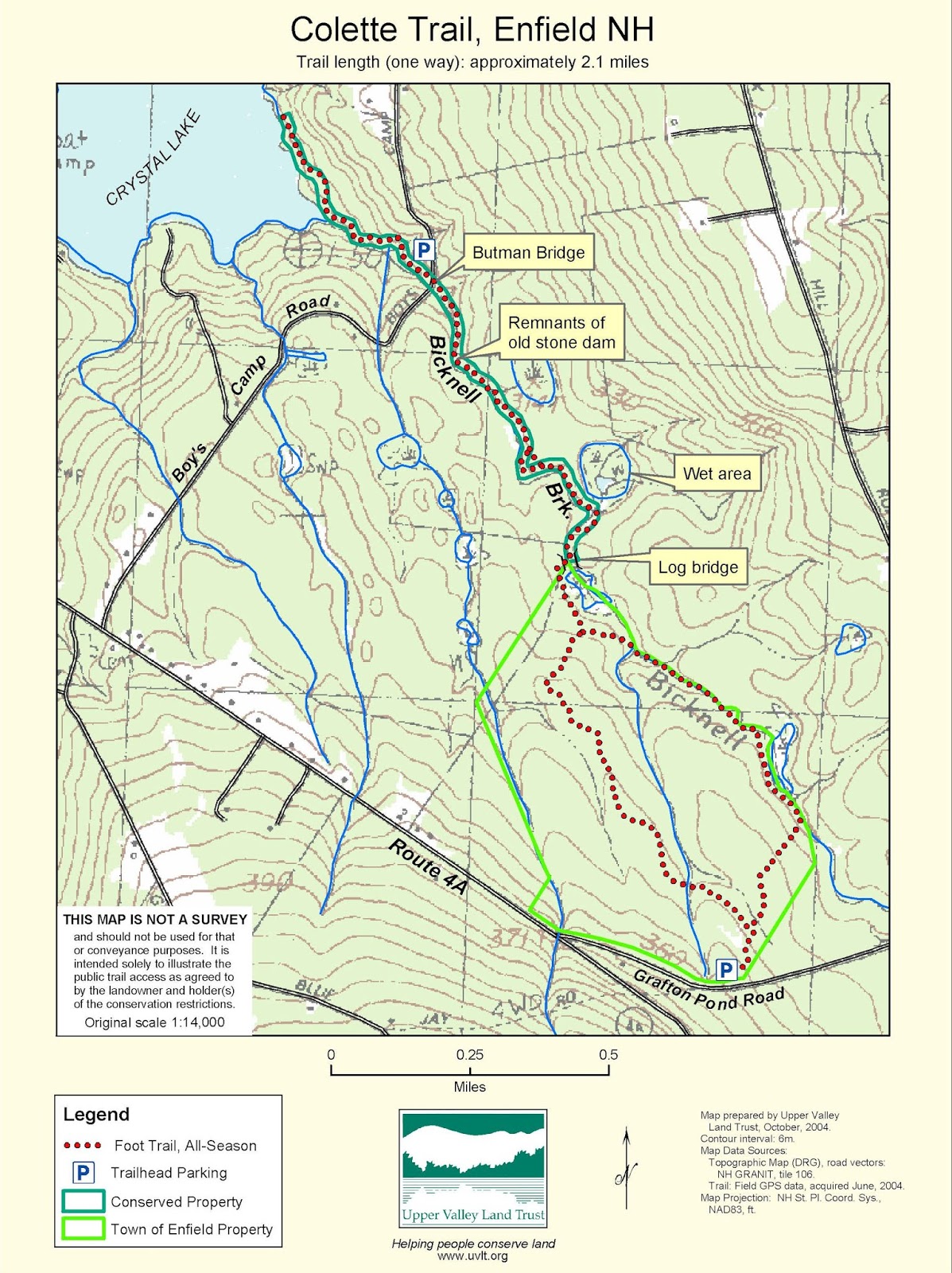 Outdoor Enthusiast ORFS Hike Bicknell Brook Trail & Colette Trail