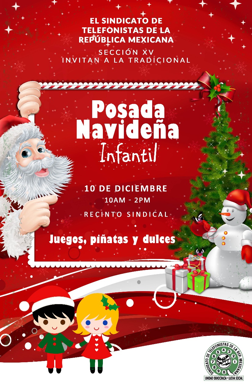 sindicato de telefonistas seccion xv hermosillo invitacion posada navidena