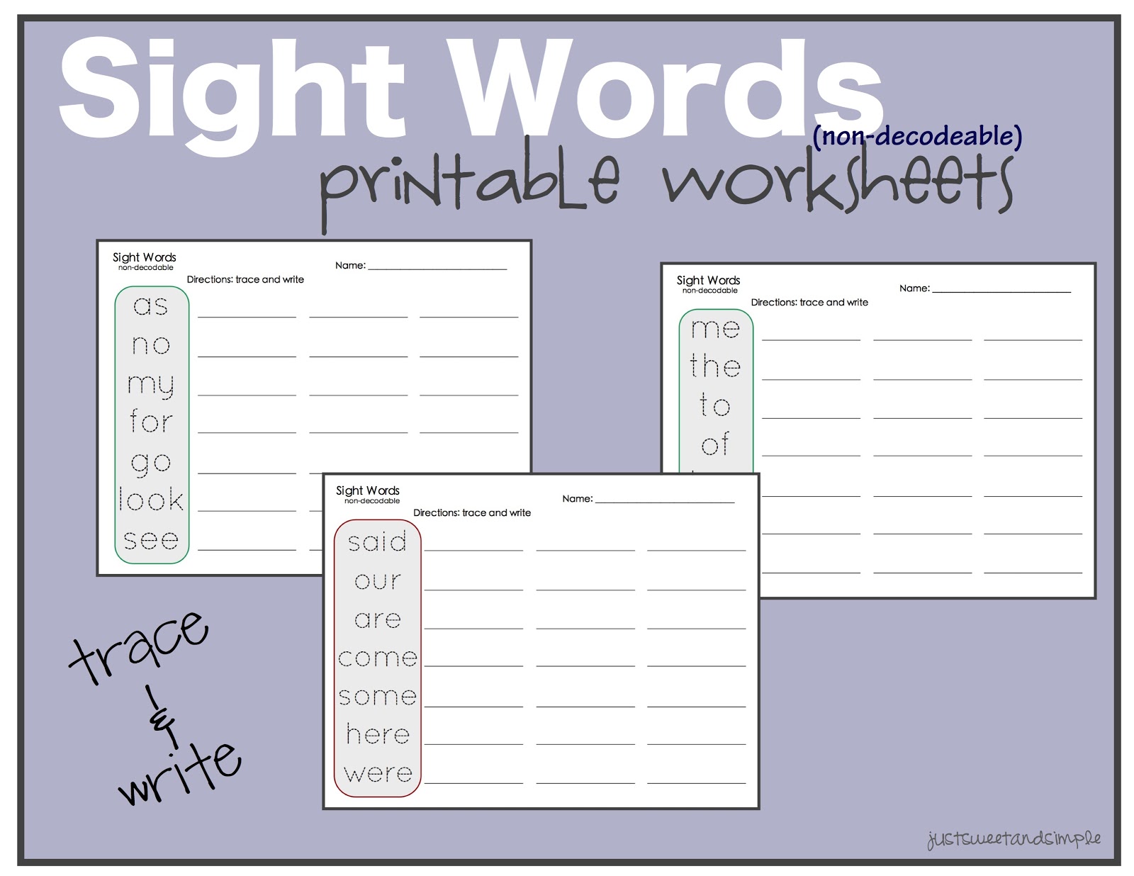 just-sweet-and-simple-preschool-practice-sight-word-practice-worksheets