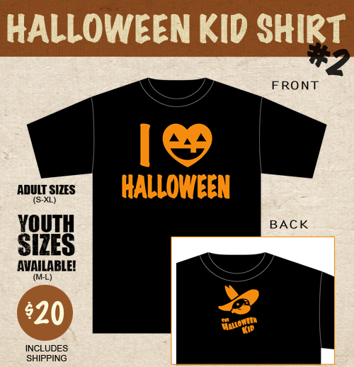 The Fantasmical Rhode Montijo Blog: New Halloween Kid Shirt #2!