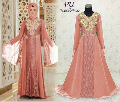 gambar gamis batik kombinasi brokat masa kini gambar gamis batik kombinasi brokat masa kini
