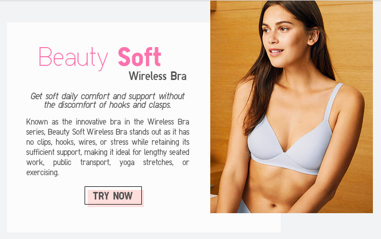 uniqlo beauty soft wireless bra