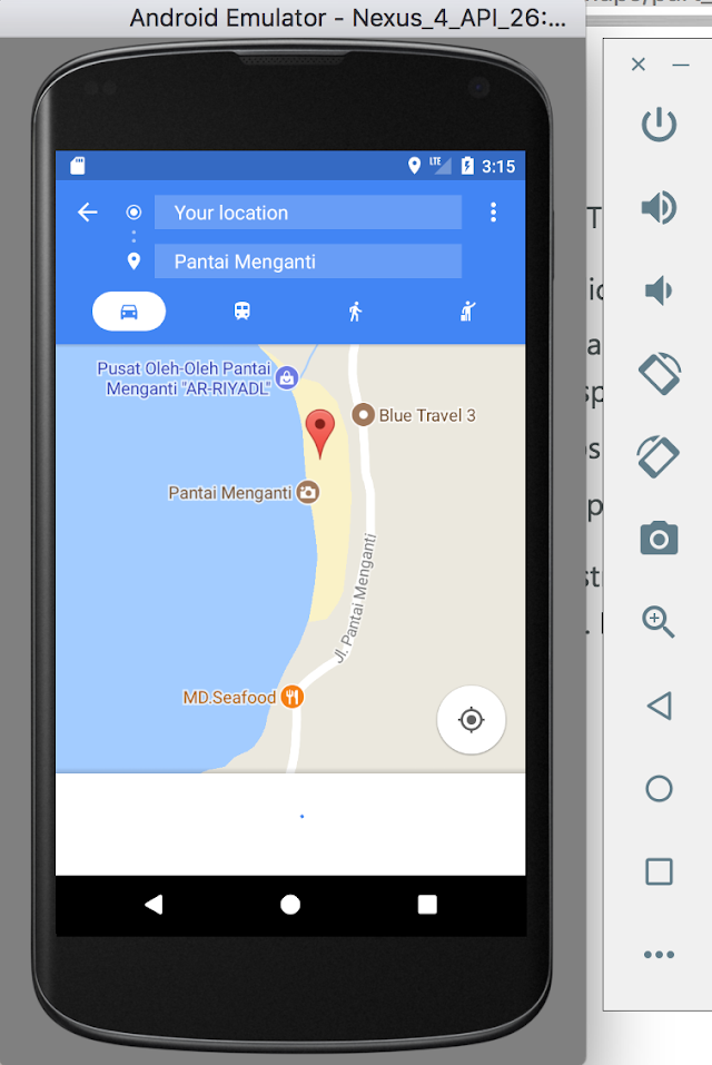 Open Google Maps Direction dari JSON Parsing