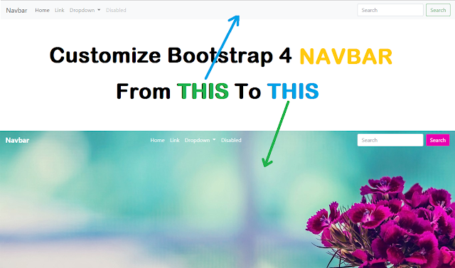 Customize Bootstrap 4 NAVBAR | CSS only