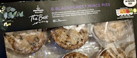 A box of 6 Black forest mince pies