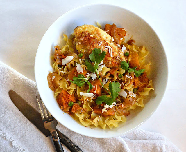 Chili and Coconut Chicken Peruvian Style...This braised chicken with the flavors of aji amarillo chilies and coconut is an outstanding dish that's full of complex flavor. Slightly spicy and slightly sweet it tastes like you've been working all day but the secret is the actual active time is only 20 minutes. Made with squash and peas and cilantro this chicken is our new favorite. #PeruvianRecipes #chicken www.thisishowicook.com Chili and Coconut Chicken Peruvian Style...This braised chicken with the flavors of aji amarillo chilies and coconut is an outstanding dish that's full of complex flavor. Slightly spicy and slightly sweet it tastes like you've been working all day but the secret is the actual active time is only 20 minutes. Made with squash and peas and cilantro this chicken is our new favorite. #PeruvianRecipes #chicken www.thisishowicook.com