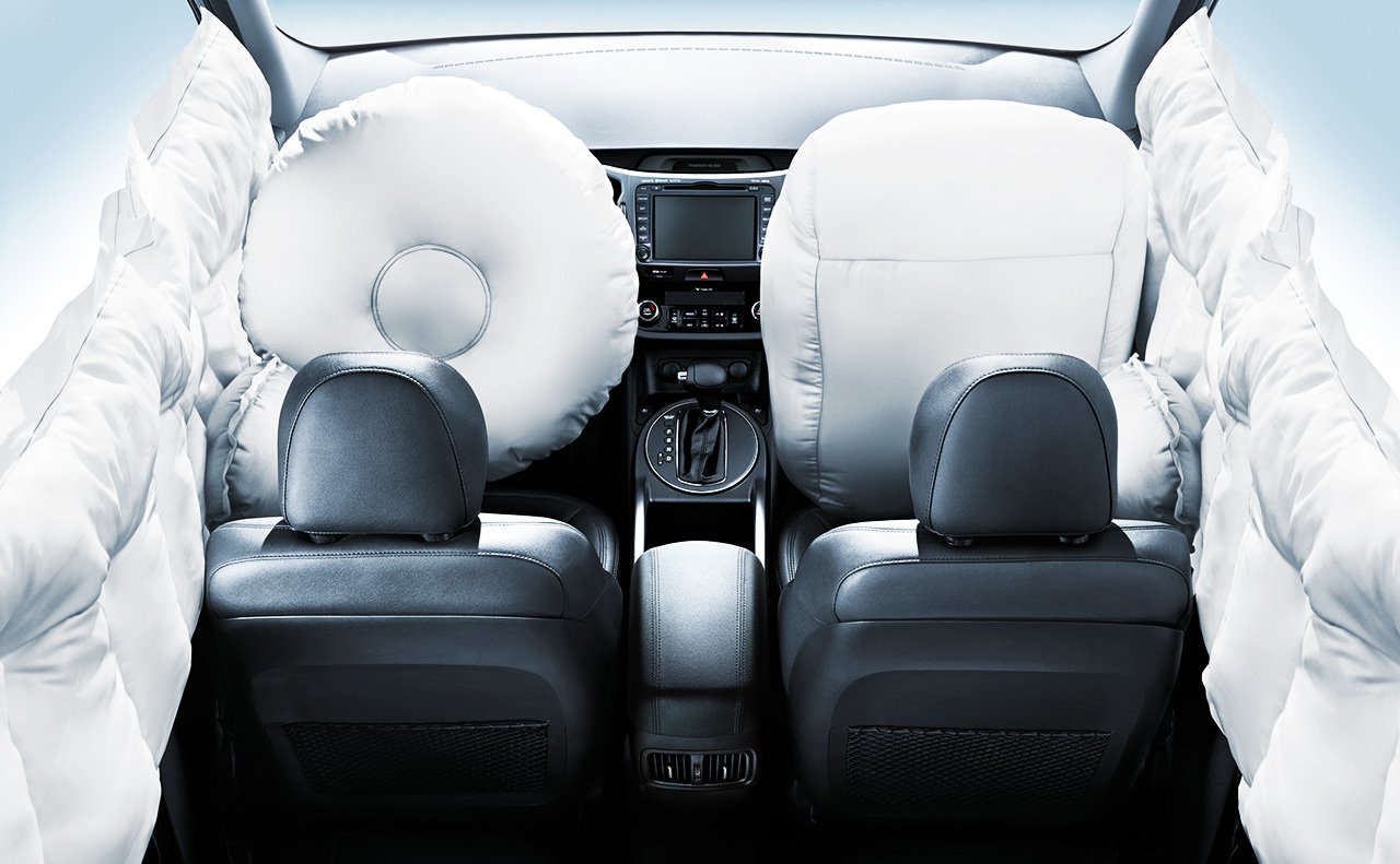 Киа спортейдж безопасность. Airbag Kia Sportage. Подушка безопасности Киа Спортейдж 3. Подушки безопасности раф4. Подушки airbag Kia Sportage 3.