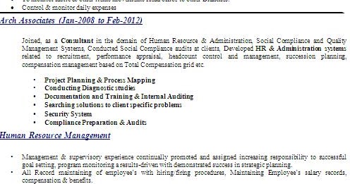 format of the resume free download