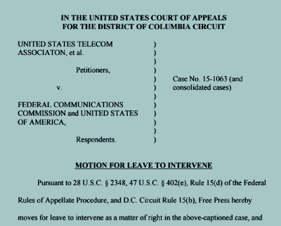 Free Press Motion to Intervene on behalf of FCC