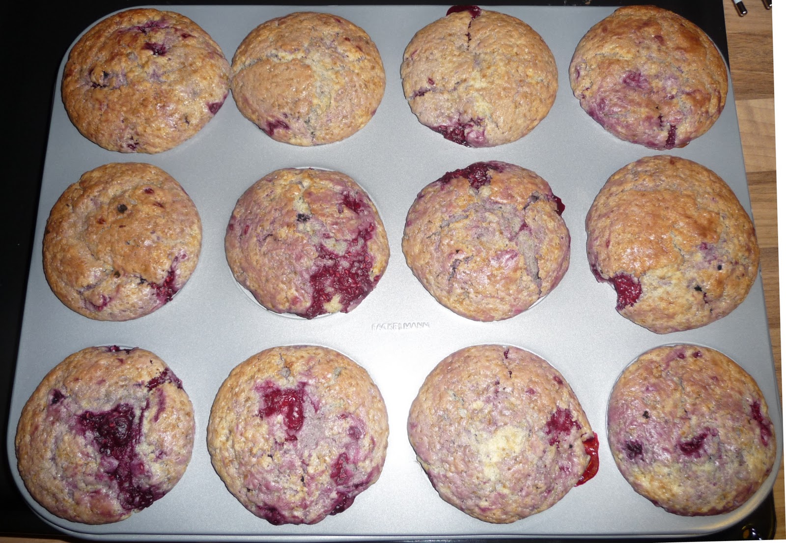 *All My Silly Ideas* Recept za mafine s kislo smetano in malinami ;)