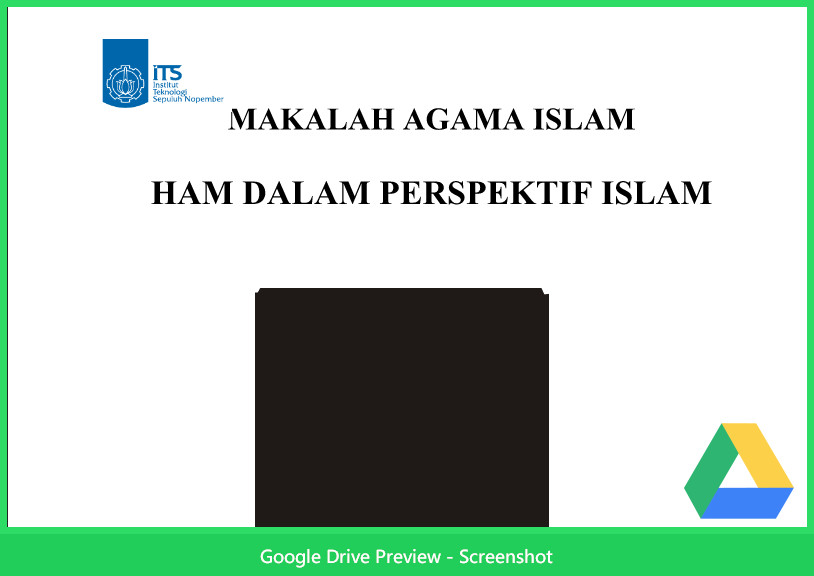 Contoh Makalah Agama Tentang Ham Dalam Perspektif Islam Contoh Makalah Agama Tentang Ham Dalam Perspektif Islam