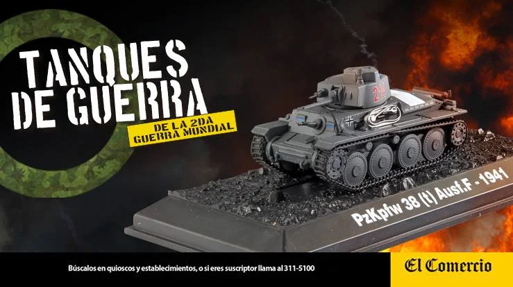 coleccion tanques de guerra de la segunda guerra mundial, PZKPFW 38 (T) AUSF.F 1:72
