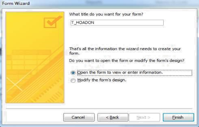 tinhoccoban.net - Hộp hội thoại Form Wizard để đặt tên form