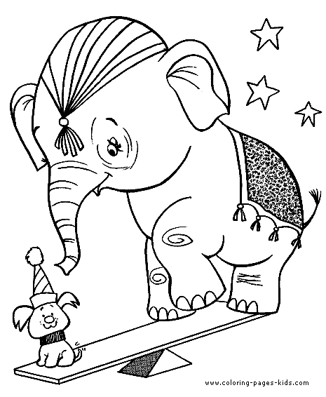 baby circus animals coloring pages - photo #28