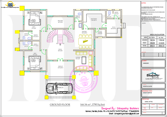 Ground floor plan drawing